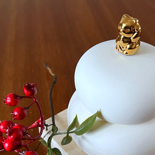 捨てない!金の招き猫の鏡餅(かがみもち)