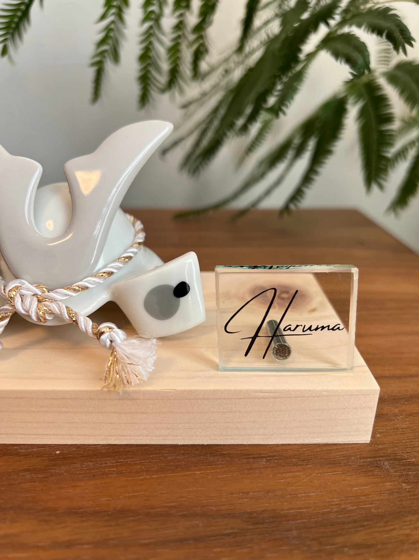 グレー✖︎プラチナ おしゃれでスタイリッシュな小さな兜