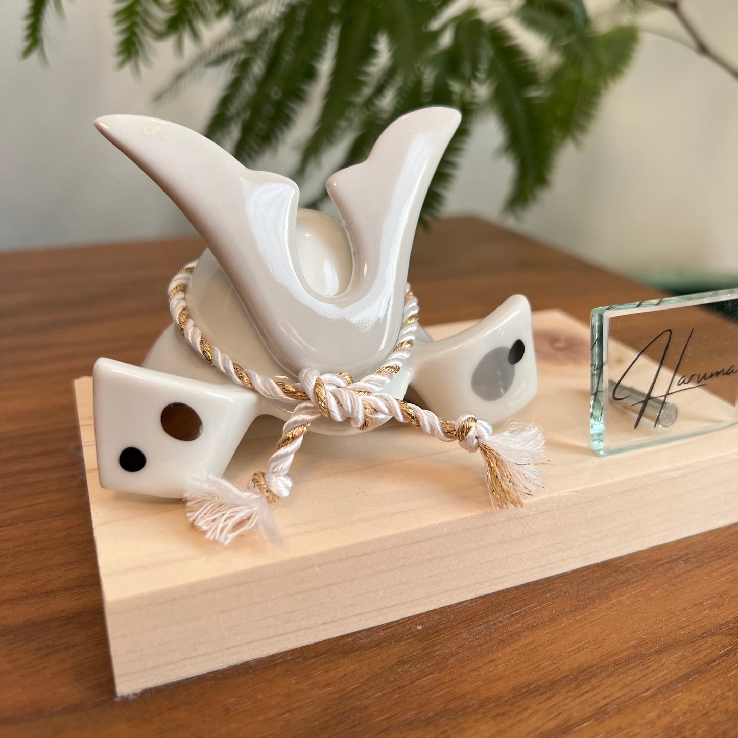 グレー✖︎プラチナ おしゃれでスタイリッシュな小さな兜