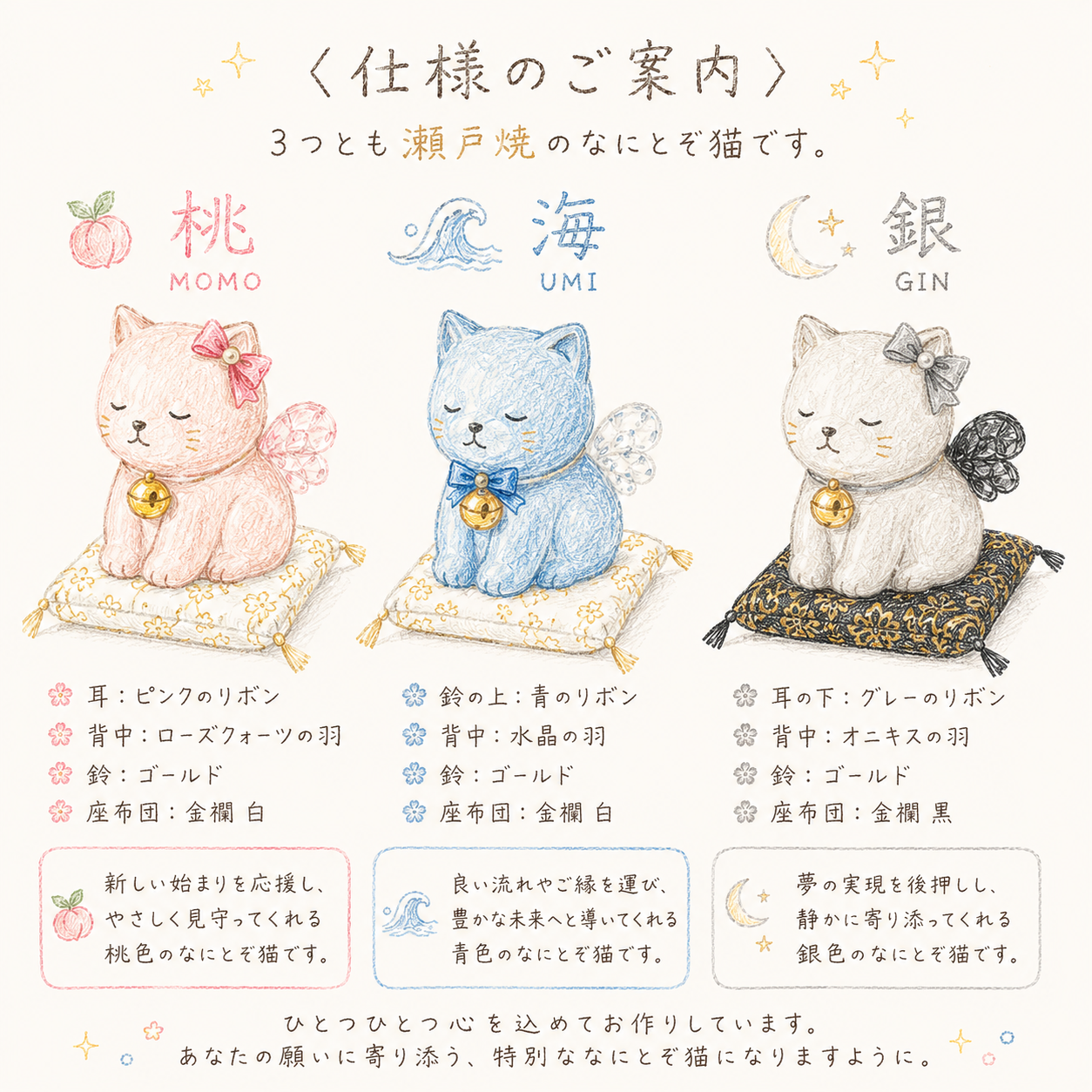 【Paris出展特別価格】桃と海と銀