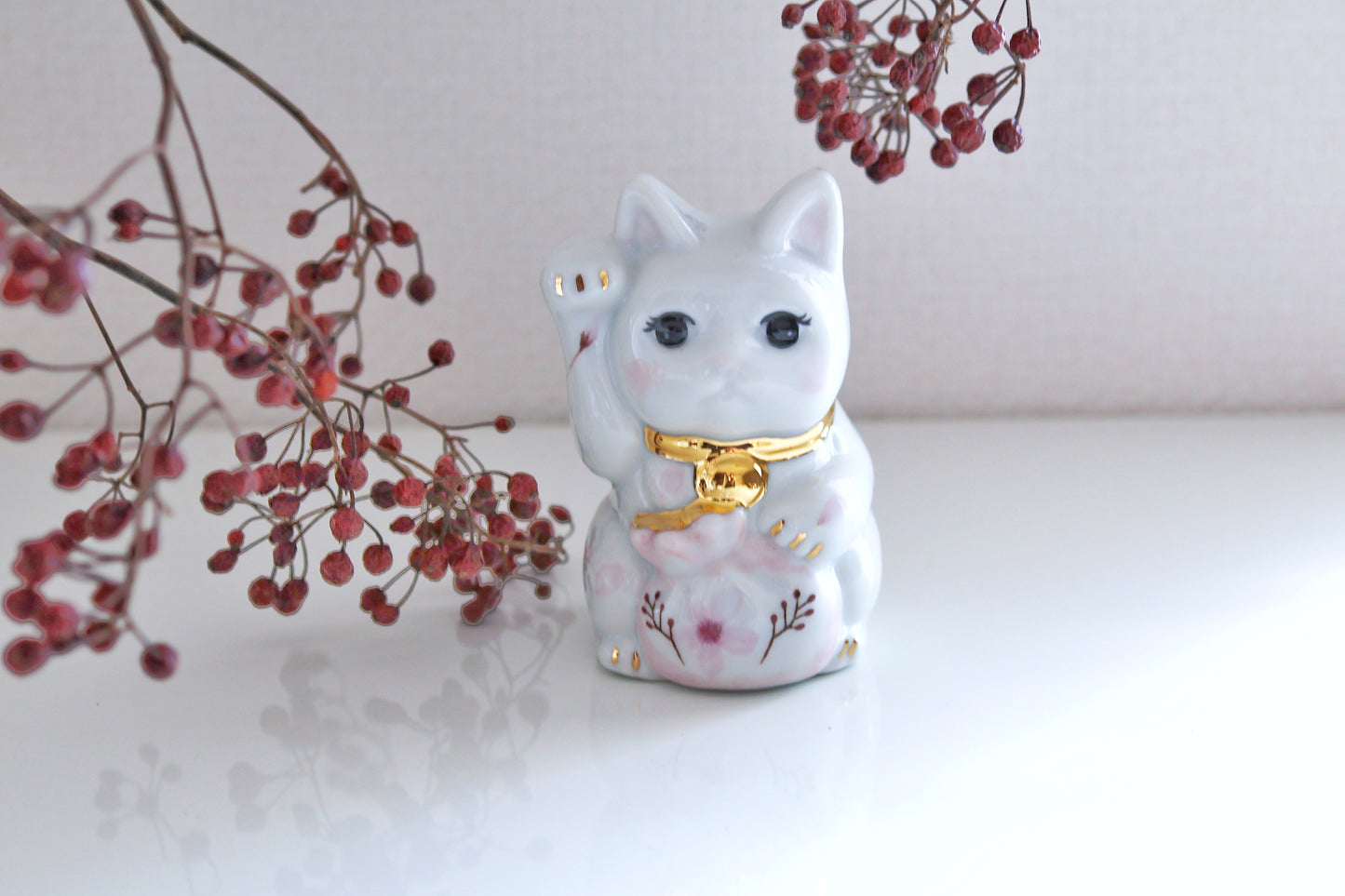 出世階段登りました！選べる２柄！『金着招き猫』