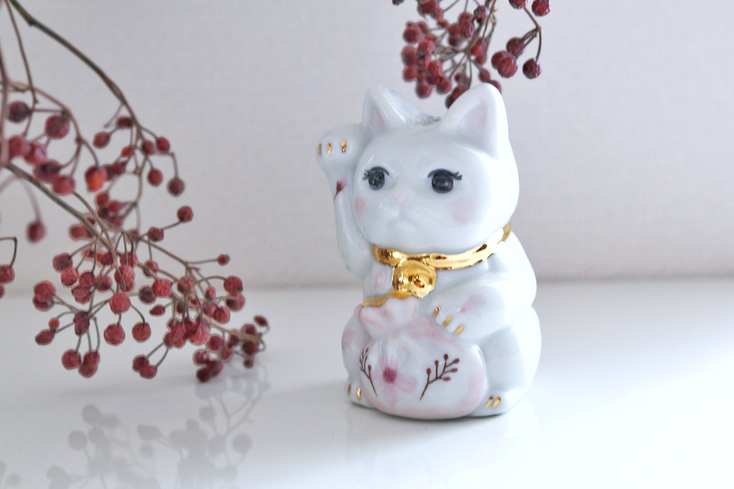 出世階段登りました！選べる２柄！『金着招き猫』