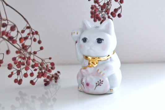 出世階段登りました！選べる２柄！『金着招き猫』